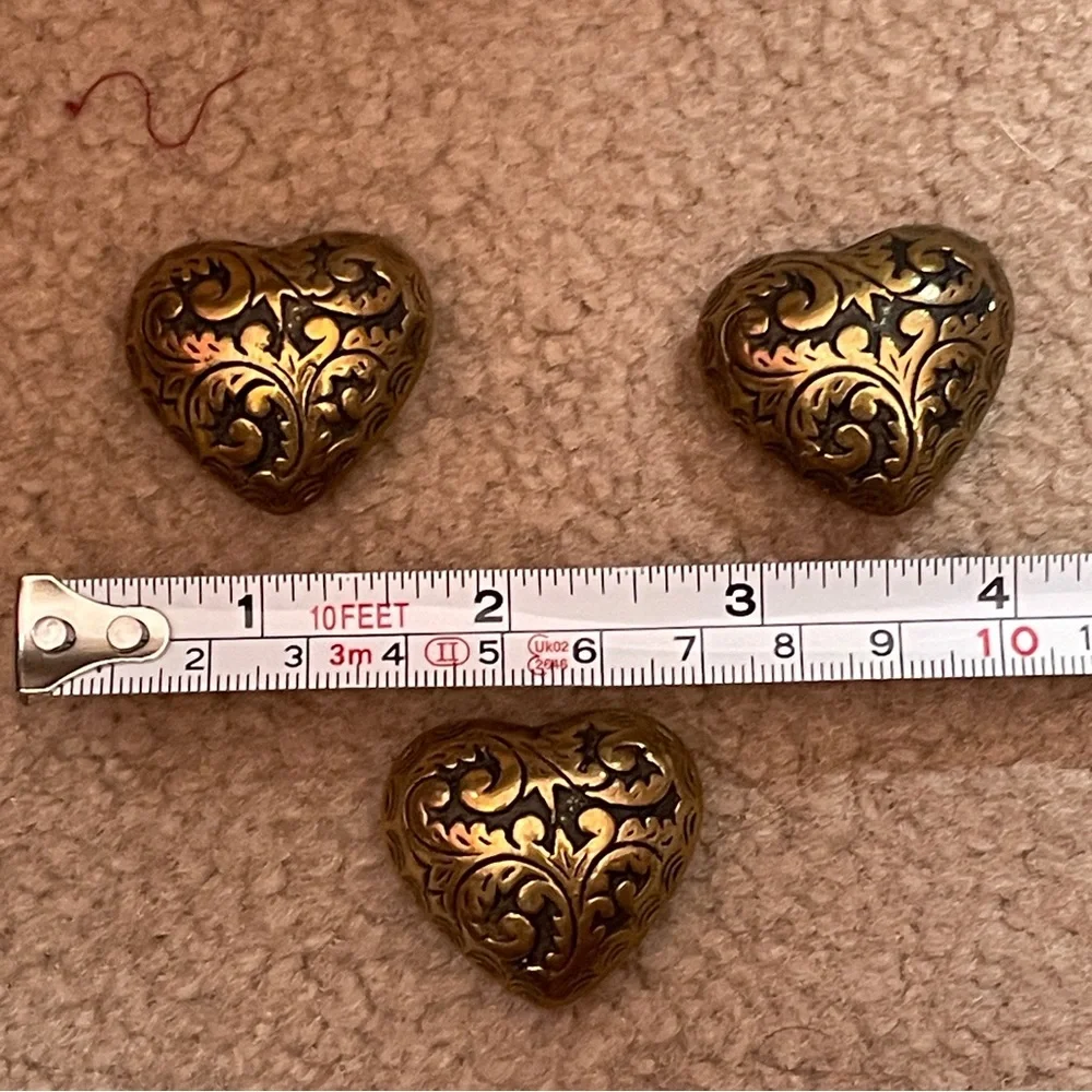 Vintage Heart Victorian Inspired Ballet Core Coquette Regency Button Covers